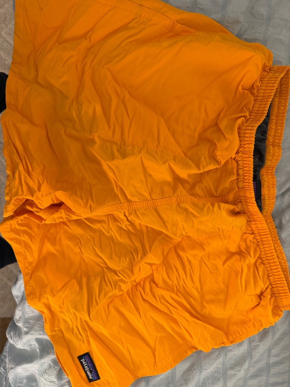 Patagonia Bright Orange Men's Athletic Elastic-Waist Shorts